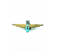 Нагрудный знак «Военный штурман 3 класса» ВВС СССР
