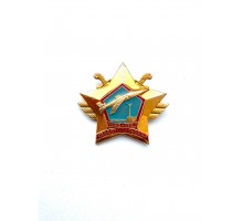 Знак "45 лет 15-му гвардейскому бомбардировочному Севастопольскому Краснознамённому авиационному полку 1942-1987"